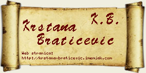 Krstana Bratičević vizit kartica